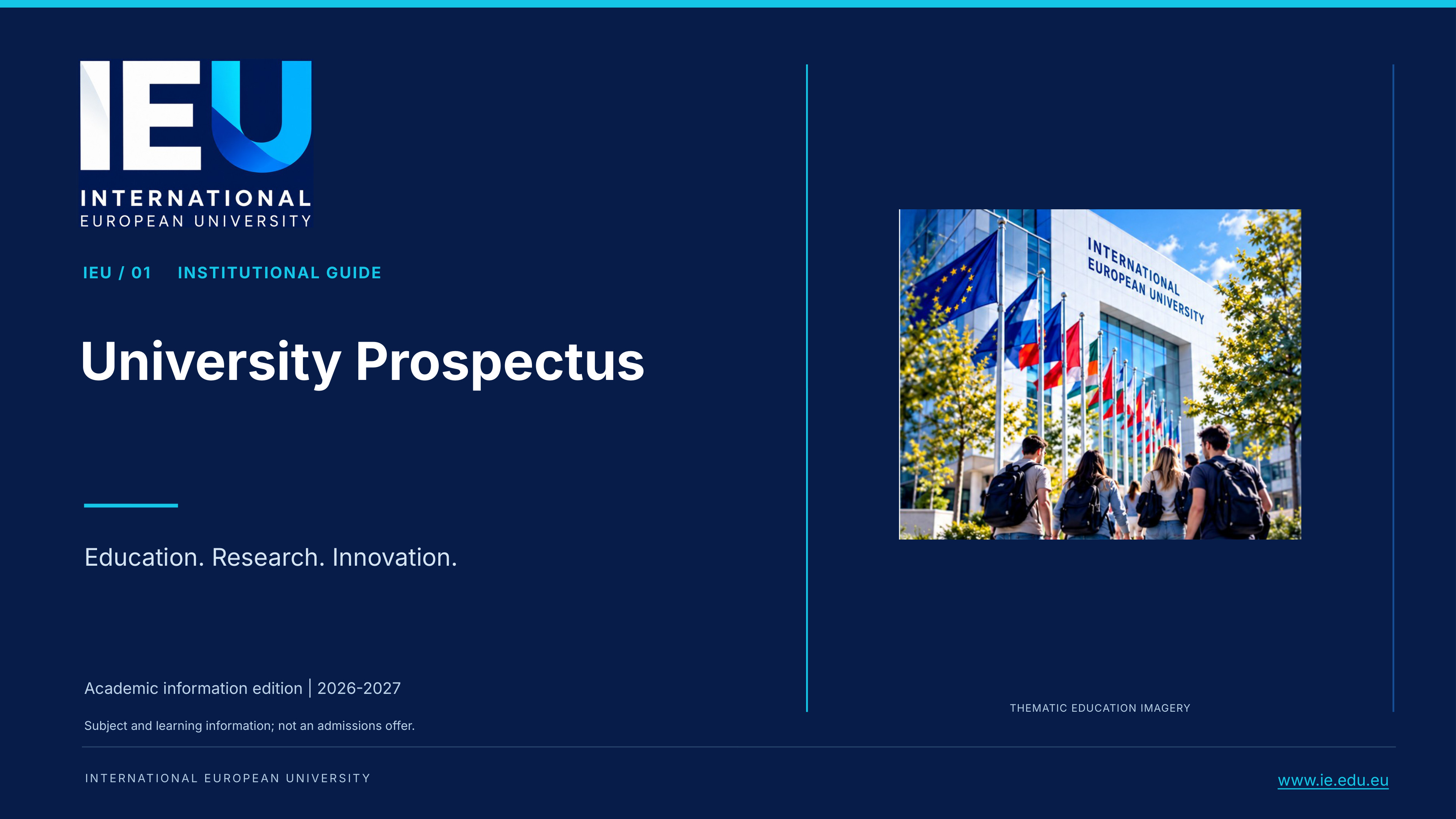 Cover of University Prospectus