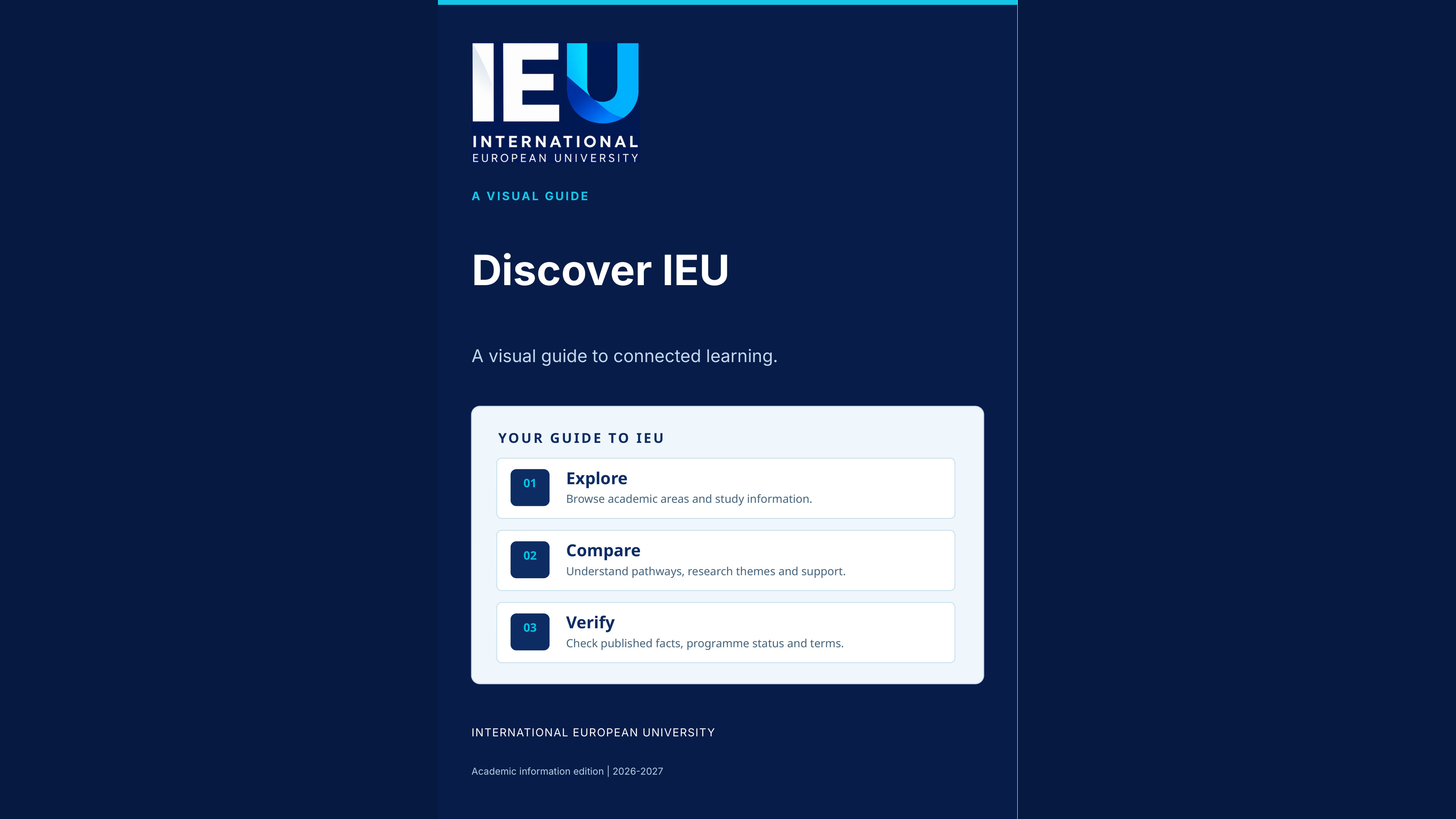 Cover of Visual University Guide