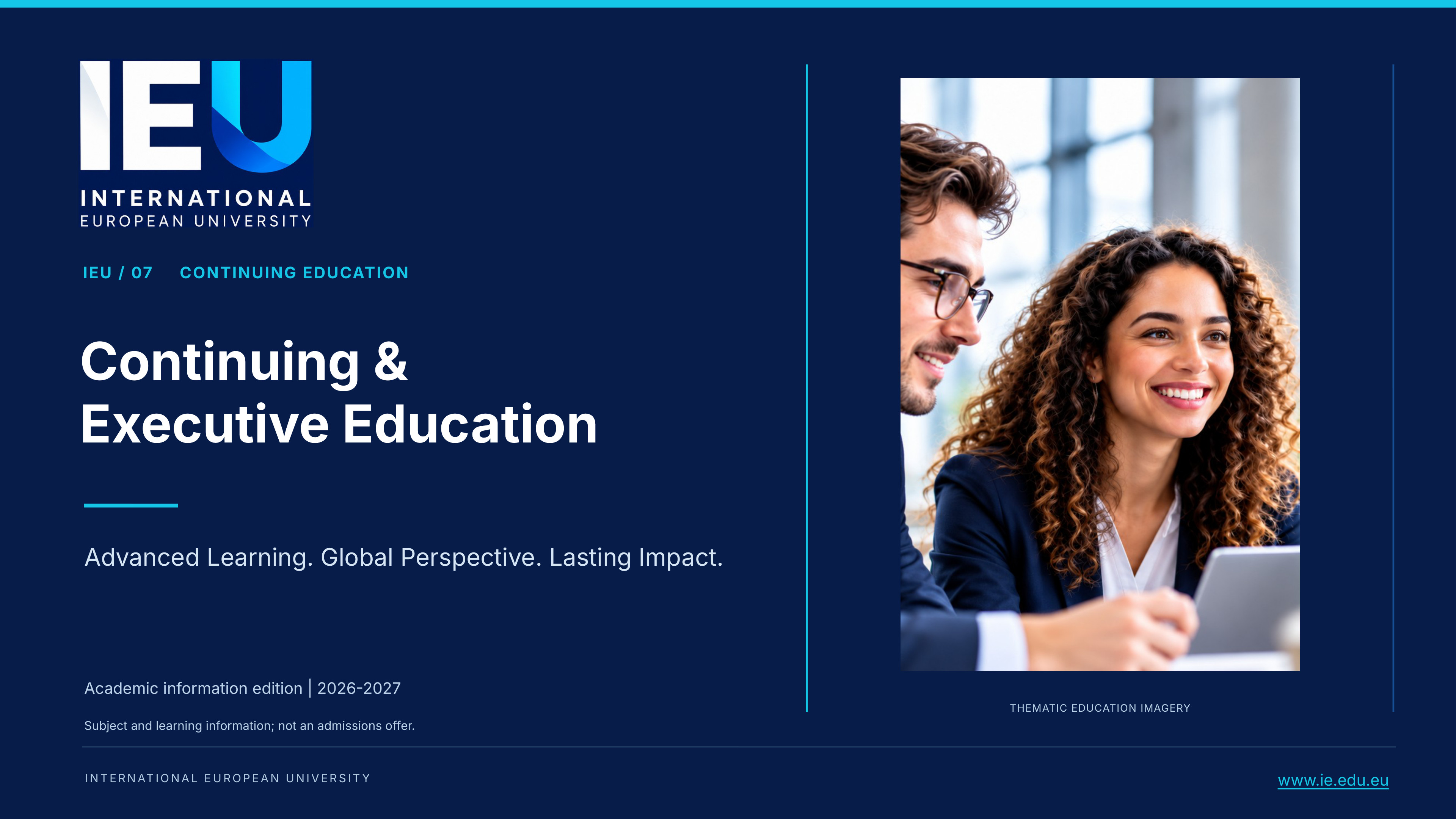 Cover of Continuing & Executive Education