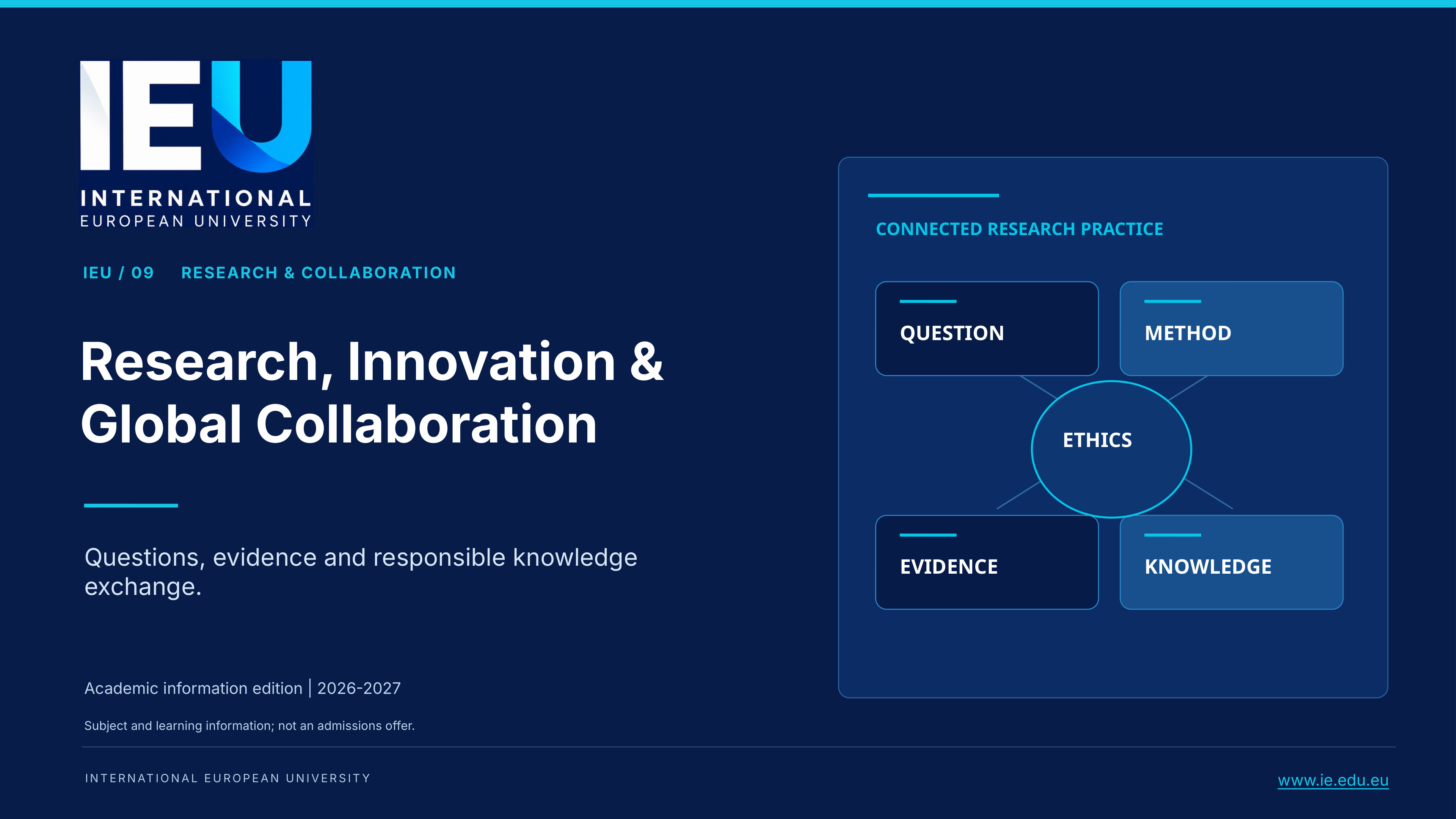 Cover of Research & Global Collaboration
