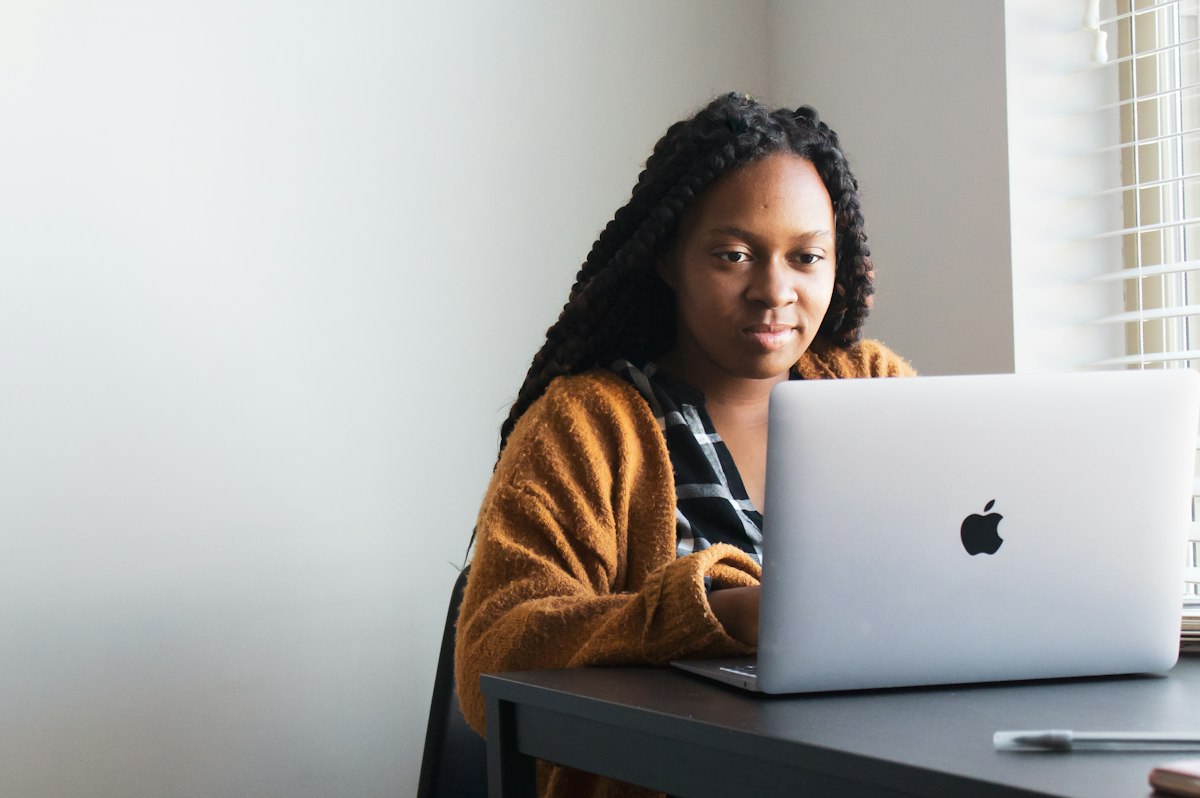 Student taking part in online learning